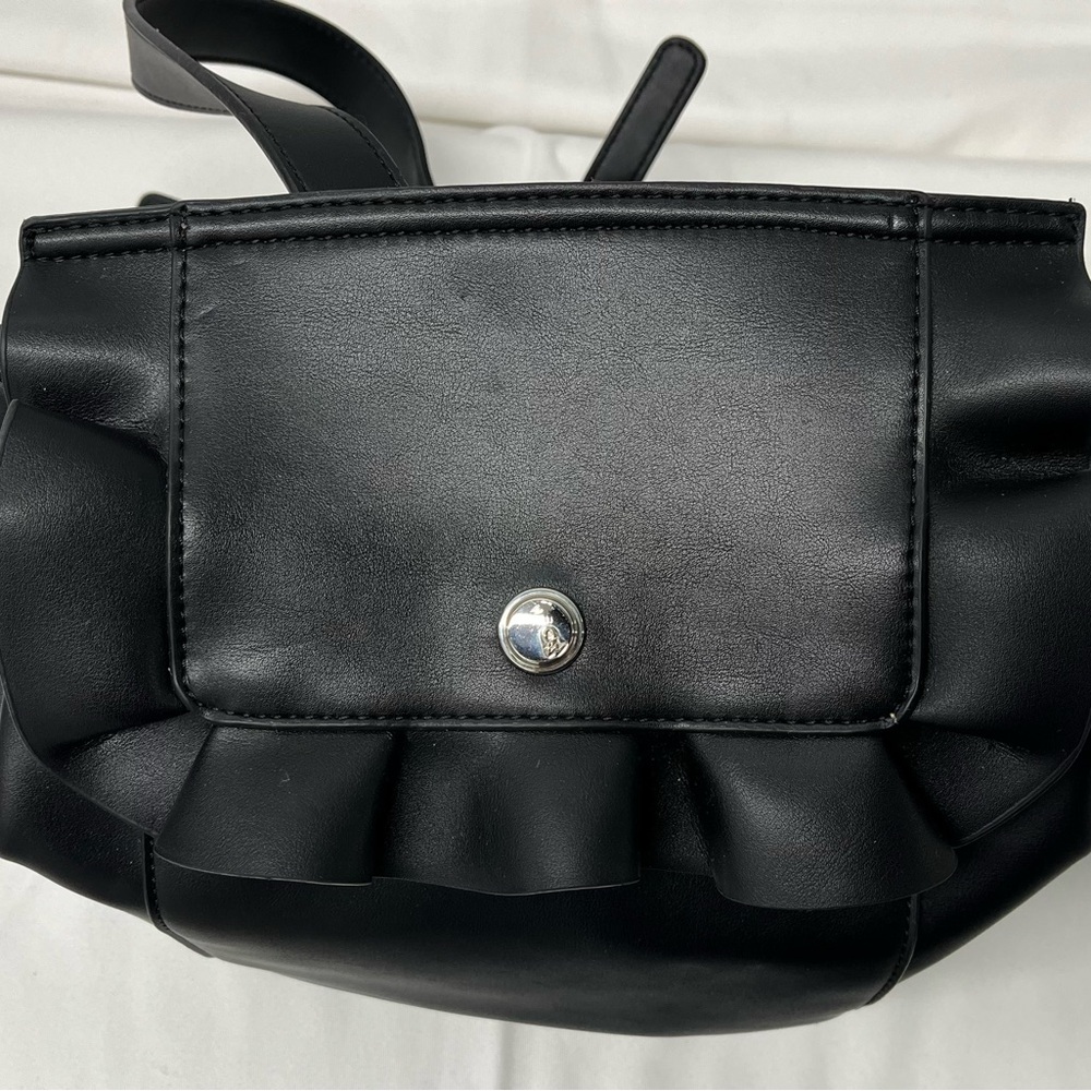 Chic Black Ruffle Backpack - Picture 6 of 6